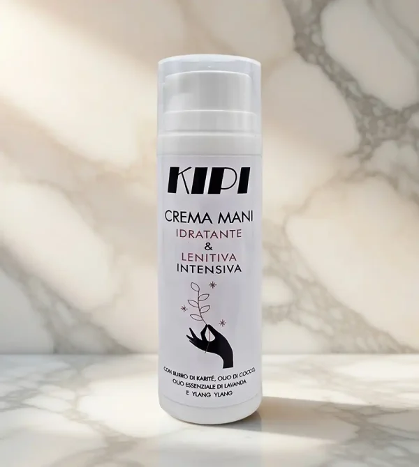 Crema mani Kipi nutriente e protettiva: trattamento per mani morbide, vellutate e protette dagli agenti esterni.
