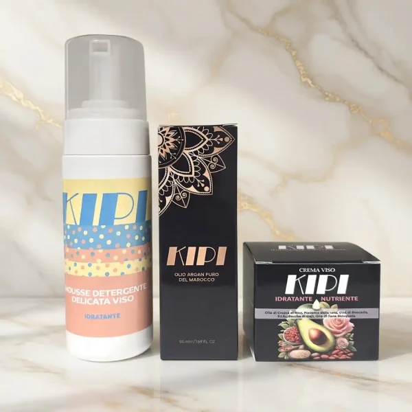 Kit Kipi per pelle secca e disidratata: trattamento nutriente intensivo alla bava di lumaca e acido ialuronico