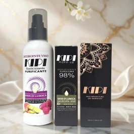 Kit Pelle Mista Kipi - Azione Sebo-regolatrice Kit Kipi per pelle mista e impura: trattamento riequilibrante alla bava di lumaca per zona T lucida