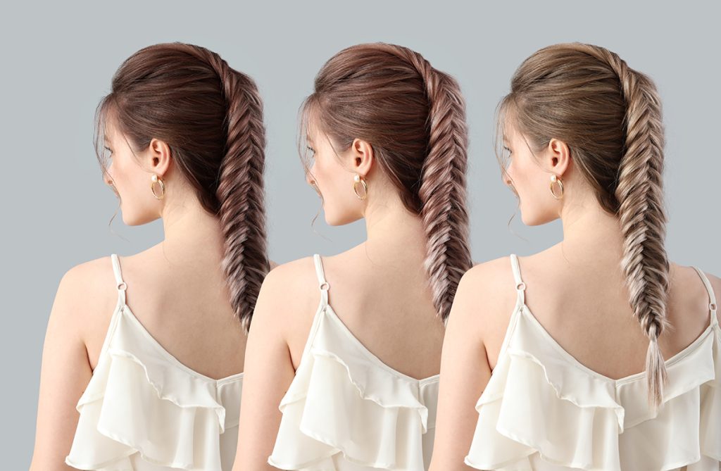 Nei capelli colorati, il pigmento deve essere rispettato