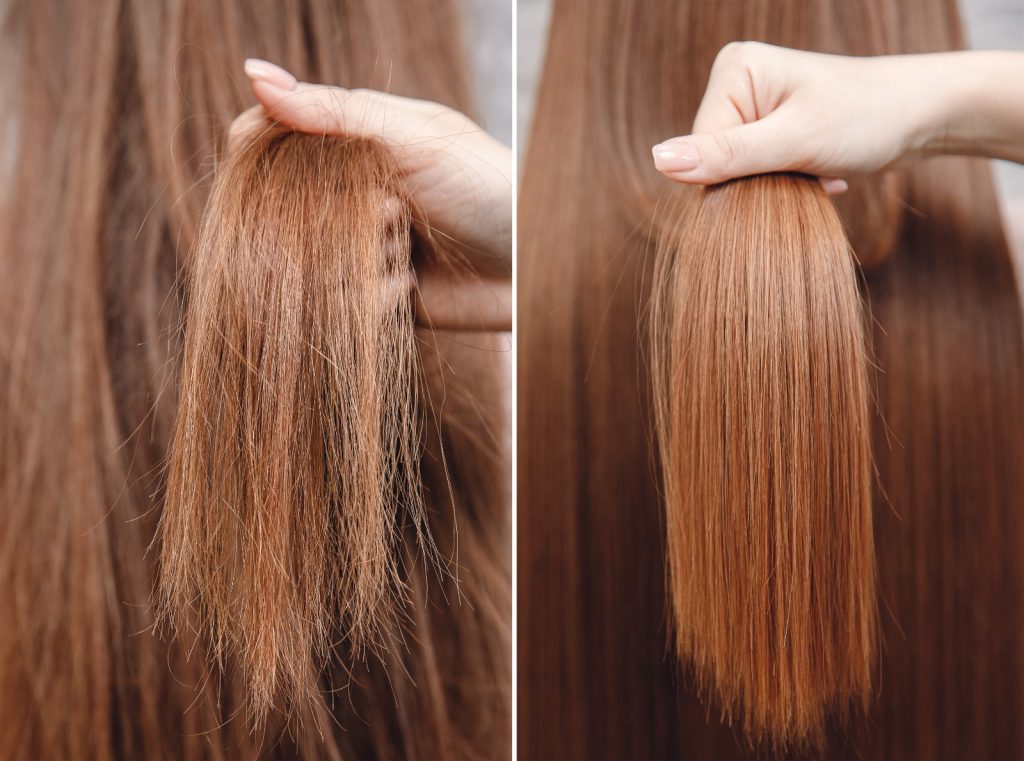 Trattamento e proprietà capelli lisci