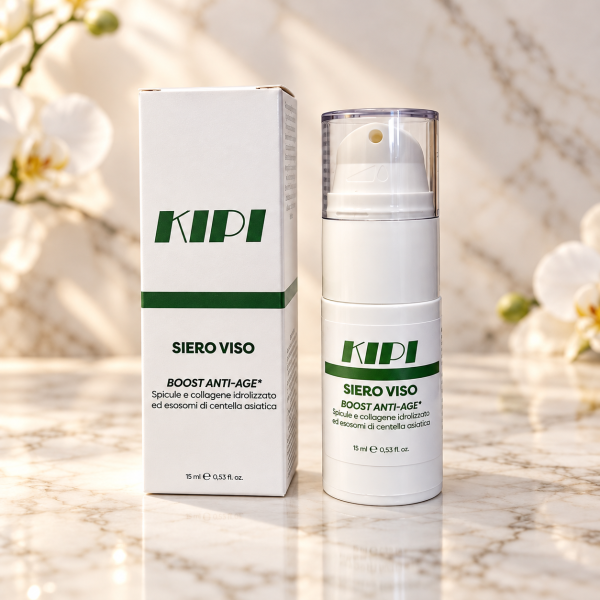 Siero KIPI su marmo bianco siero spicule 1% antiage